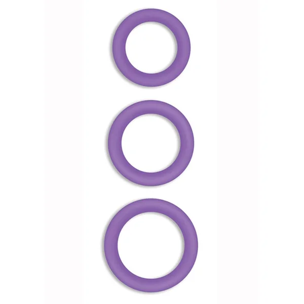 Firefly Halo Medium Silicone Cock Ring Glow In The Dark -Purple