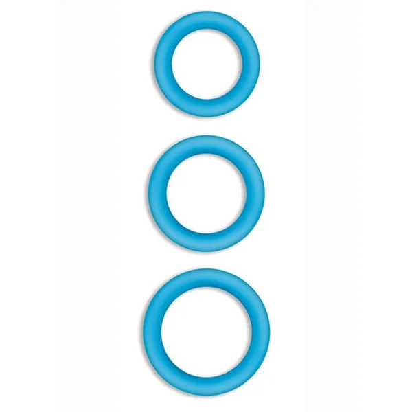 Firefly Halo Silicone Cock Ring Blue Small