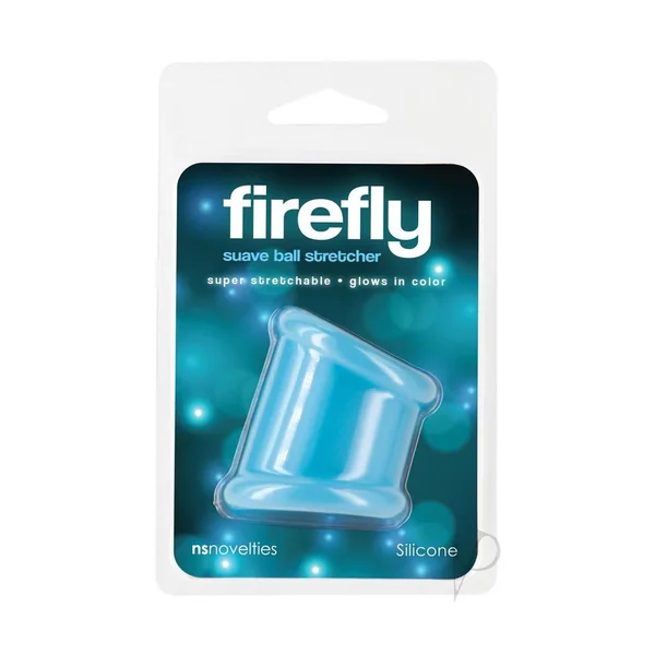 Firefly Suave Glow in The Dark Ball Stretcher Cock Ring - Blue