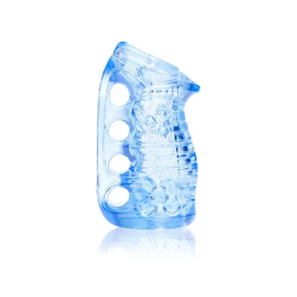 Fleshskins Blue Ice Sleeve with Drying Stand by Fleshlight