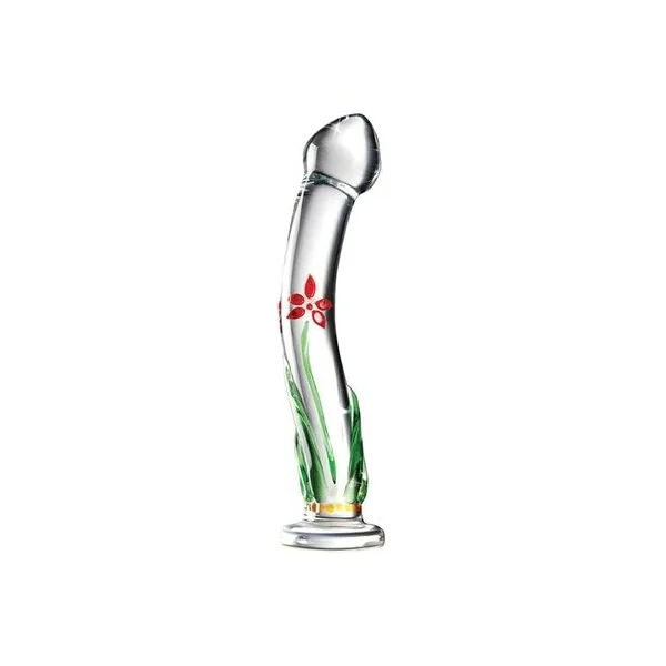FLOWER CRYSTAL GLASS DILDO SEX TOY GD-004