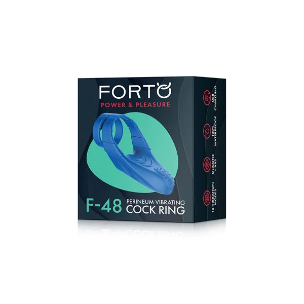 Forto F-48: Silicone Perineum Vibrating Double Cockring