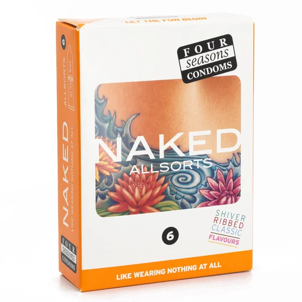 Four Seasons Naked Allsorts Latex Condoms Variety Pack