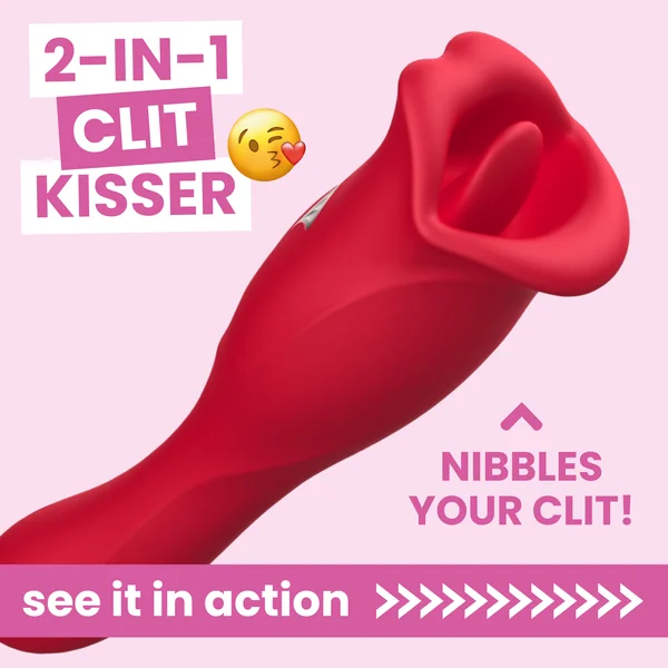 French Kiss Duo - Dual-End G-Spot & Licking and Kissing Vibrator