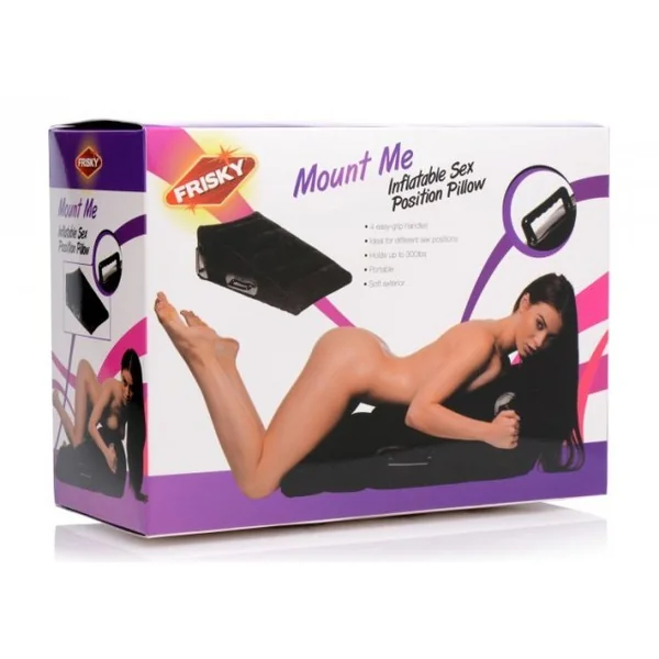 Frisky Mount Me Inflatable Sex Position Wedge Pillow Black