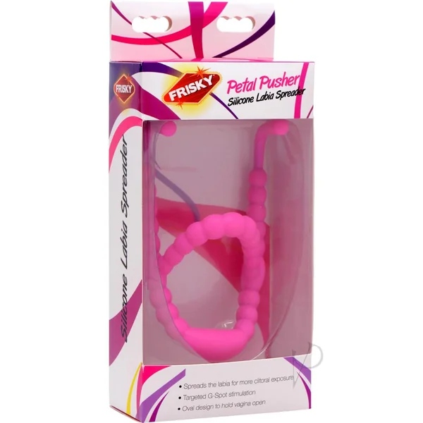 Frisky Petal Pusher Silicone Labia Spreader - Pink
