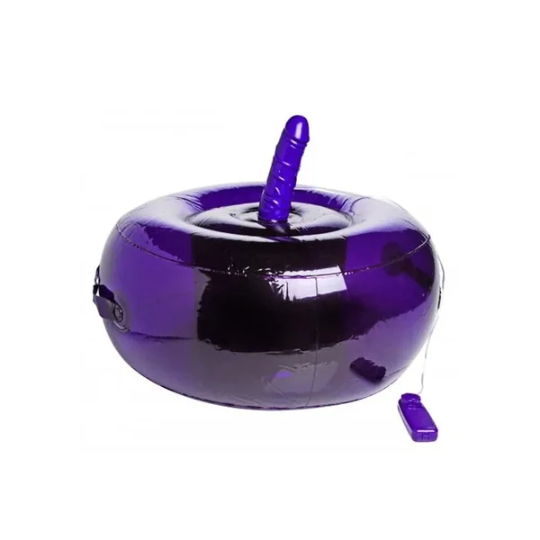 Frisky Sit-And-Ride Inflatable Seat with Vibrating Dildo
