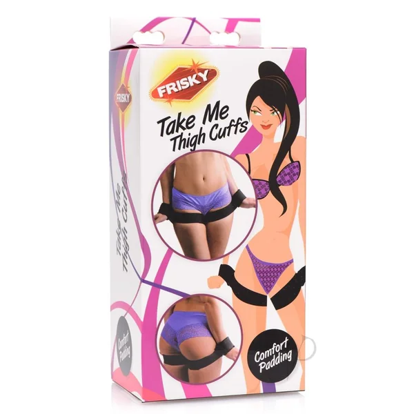Frisky Take Me Thigh Cuffs - Black