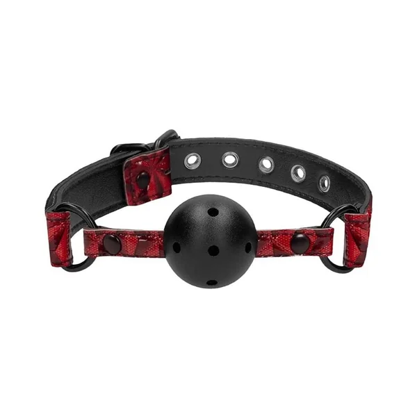 Gags & Blindfolds: Breathable Luxury Ball Gag – Burgundy