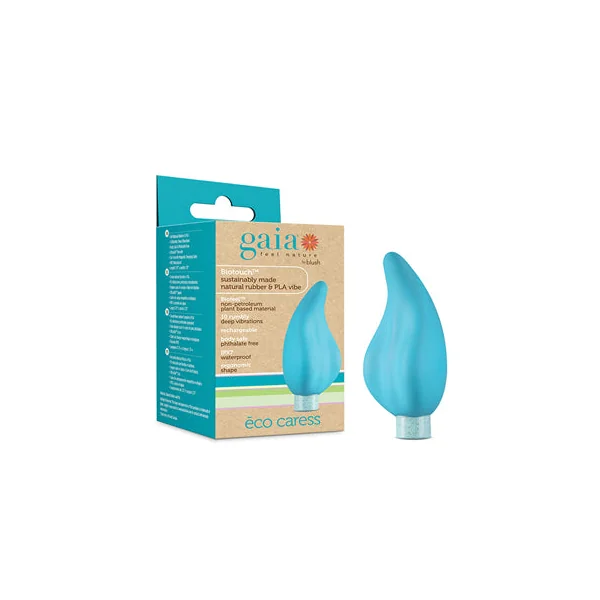 Gaia Eco Caress Bullet Vibrator and Sleeve Aqua