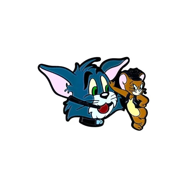 Geeky & Kinky Cat & Mouse Enamel Pin