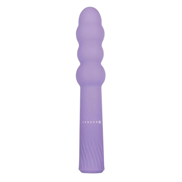 Gender X Bumpy Ride Rechargeable Silicone Vibrator – Purple