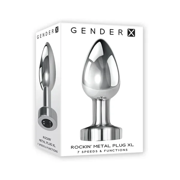 Gender X Rockin Rechargeable Metal Plug - XLarge
