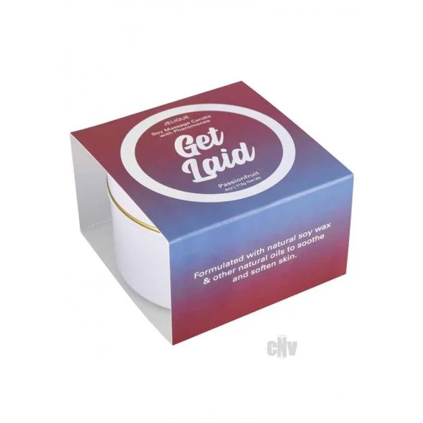 Get Laid Pheromone Massage Candle Passion Fruit 4 Oz/113 G