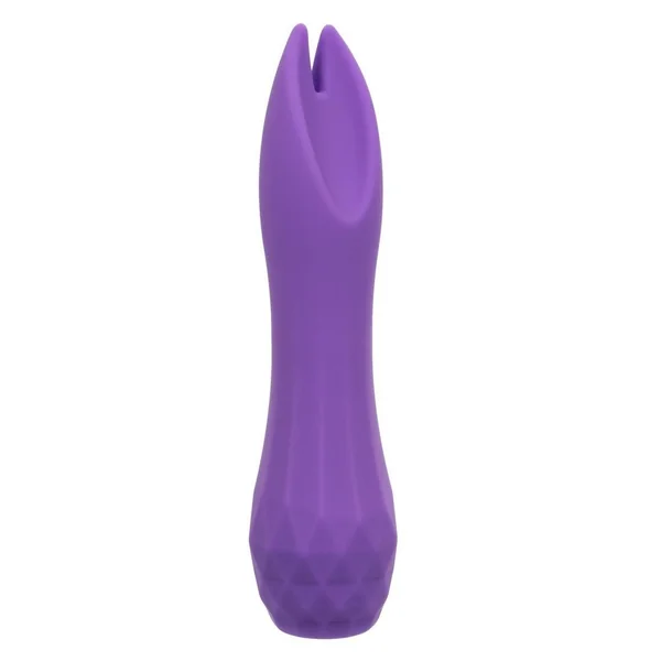 Gia Dual Flicker Silicone Rechargeable Vibrator – Purple