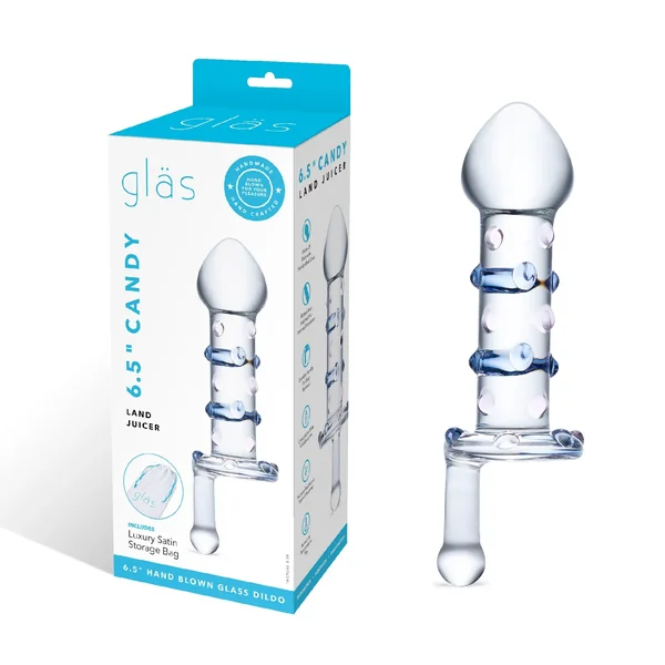 Glas 6.5 inches Candy Land Juicer Rotating Dildo