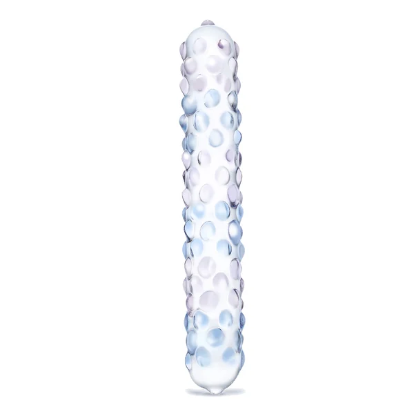 Glas 7" Purple Rose Nubby Dildo
