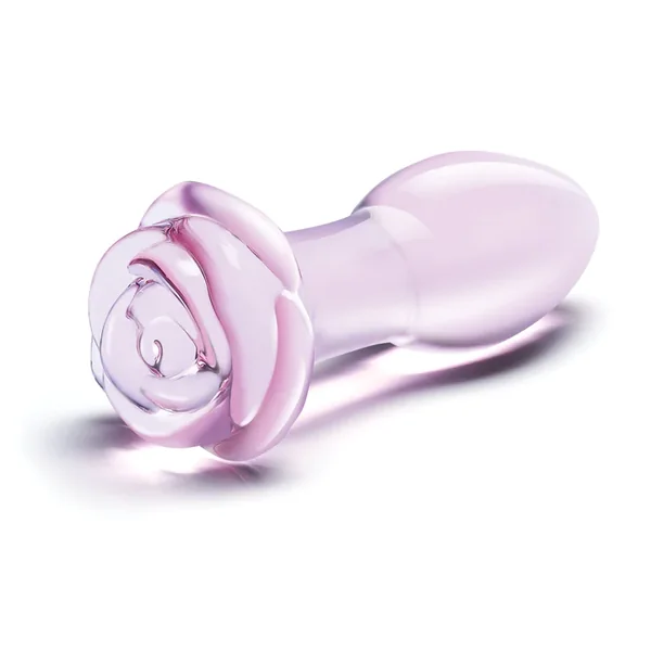 ** Glas Rosebud Butt Plug