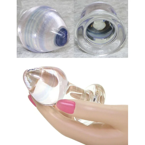 Glass Amethyst Rain Butt Plug Hustler