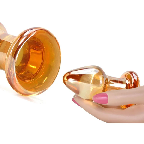 Glass Butt Plug Over Easy Hustler