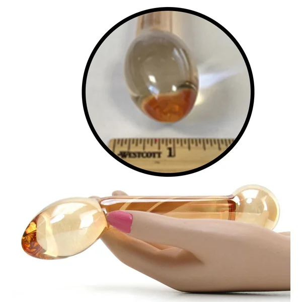 Glass Prostate Massager Honey Dripper Anal Slider