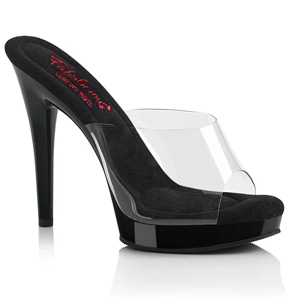 GLORY-501 Sexy Clear Strap Heels