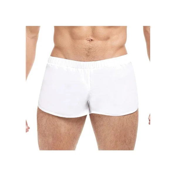 Goal Line Extreme Split Booty Shorts – Large/XLarge – White