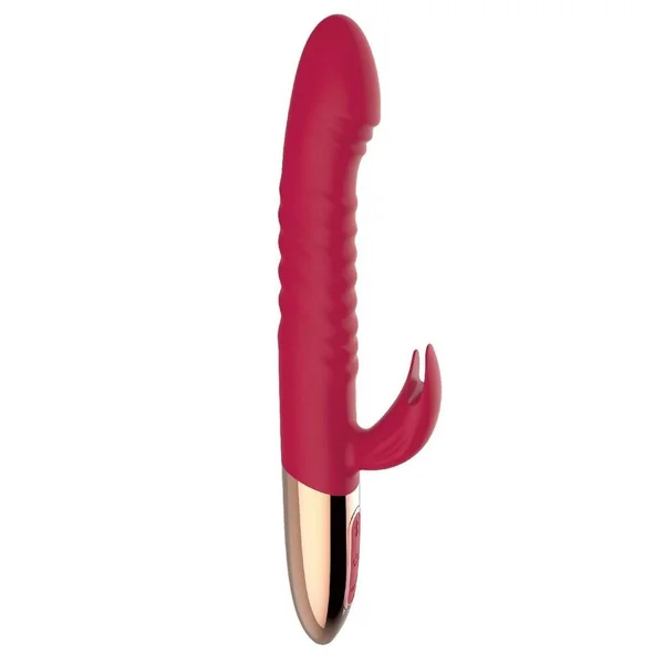 Goddess Thrusting Delight Rechargeable Silicone Dual Stimulating Vibrator