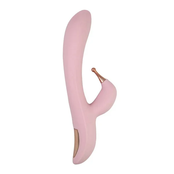 Goddess Tri-Tip Rechargeable Silicone Rabbit Vibrator – Pink