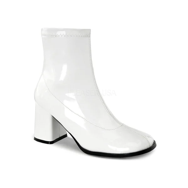 GOGO-150 Costume GoGo Boot | White Patent
