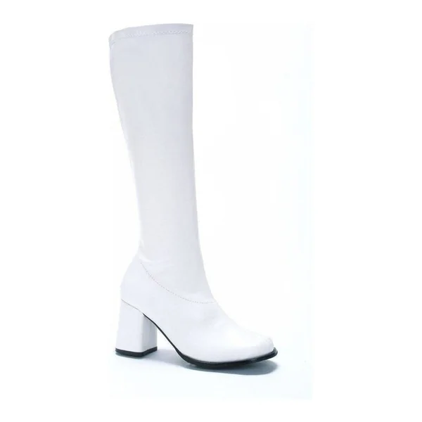 GOGO-W Costume Boot | White Patent
