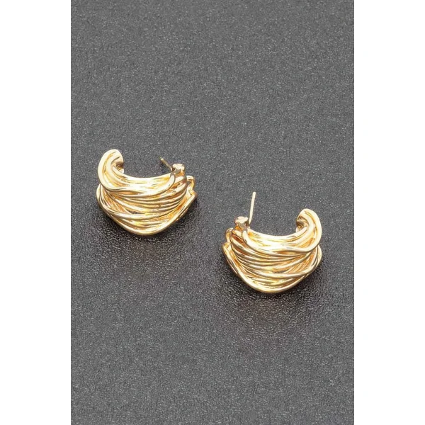Gold Plated Metal Earring