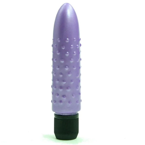 Golden Triangle Pearl Shine Bumpy Vibrator Purple
