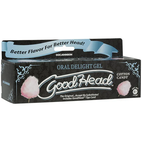 Goodhead – Oral Delight Gel – 4 Oz Tube – Cotton Candy