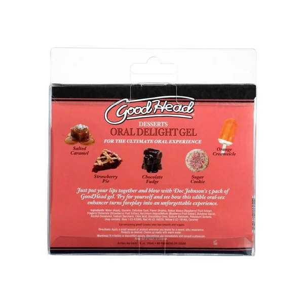 GoodHead Oral Delight Gel Desserts (5 Pack) 1oz