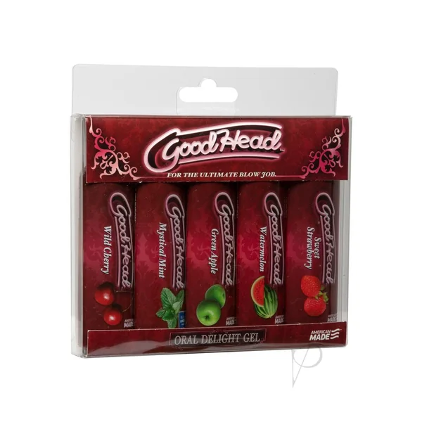GoodHead Oral Delight Gel Flavored 1oz (5 Pack)