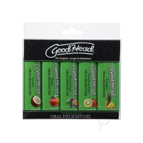 GoodHead Oral Delight Gel Tropical Fruits (5 Pack) 1oz.