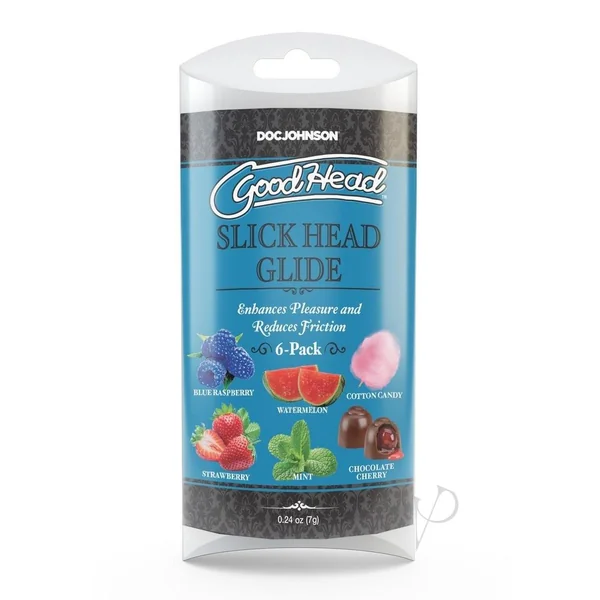 GoodHead Slick Head Glide .24oz (6 Pack) - Assorted
