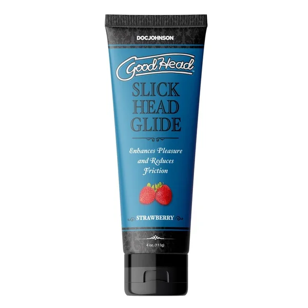 GoodHead Slick Head Glide Water Based Flavored Lubricant Strawberry 4oz
