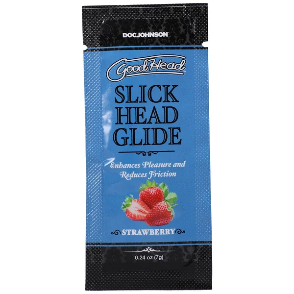 Goodhead Strawberry Slick Head Glide Single Use Lubricant