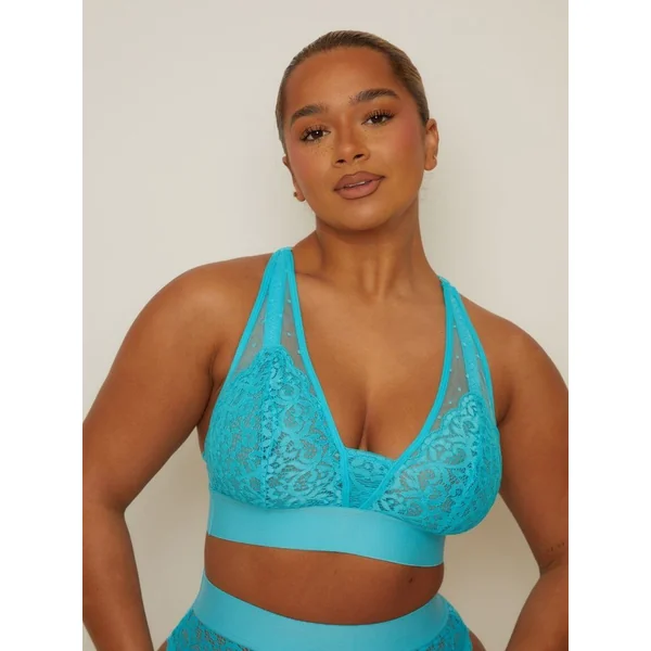 Hallie Bralette : Bluebird Blue
