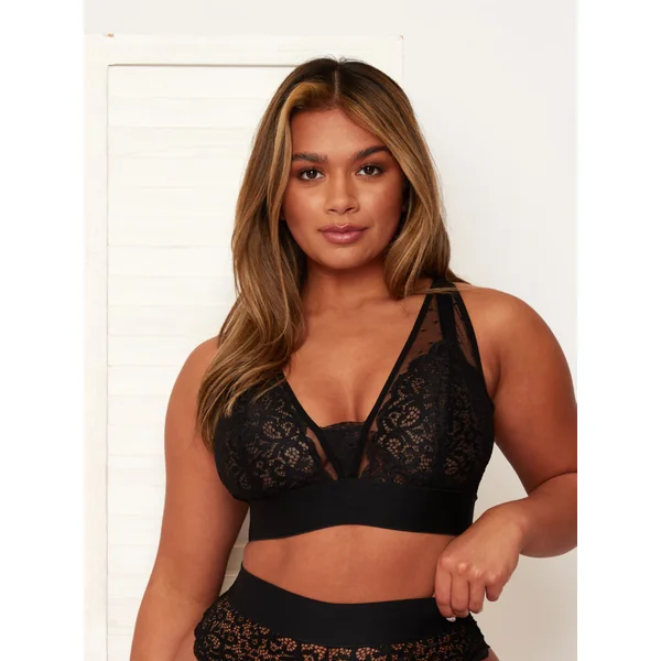 Hallie Bralette : Midnight Black