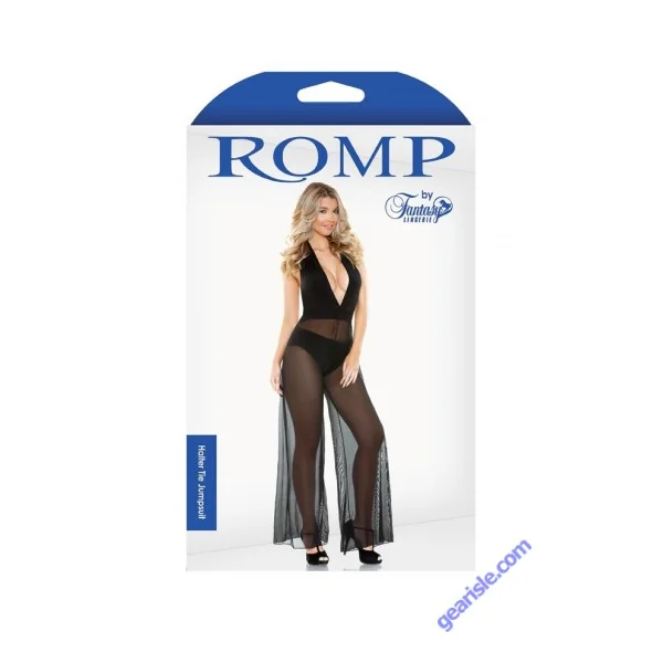 Halter Tie Jumpsuit Romp R510