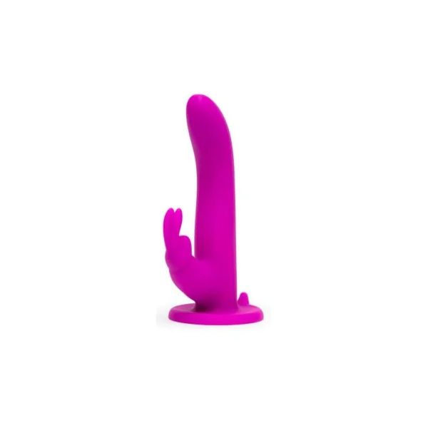Happy Rabbit Rechargeable Vibrating Strap On Harness Set Purple