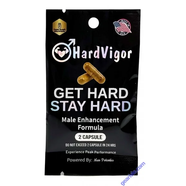 HardVigor Get Hard Stay Hard 2 Pills Pack Male Enhancement