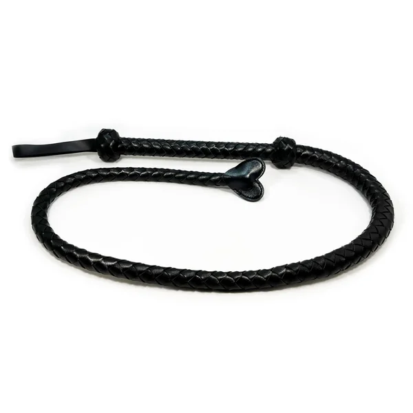 Heart Tail Whip by Fetish Pleasure Play in Black
