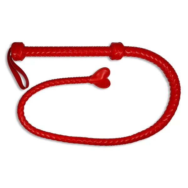 Heart Tail Whip by Fetish Pleasure Play in Red