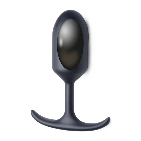 Heavy Hitters Premium Silicone Weighted Anal Plug – Large – Black