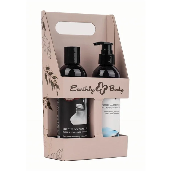 Hemp Seed Better Together WaterSlide and Strawberry Massage Oil Caddy