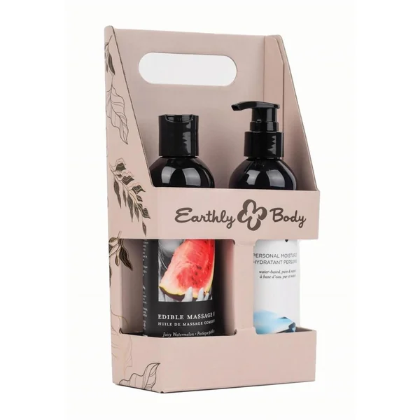 Hemp Seed Better Together WaterSlide and Watermelon Massage Oil Caddy